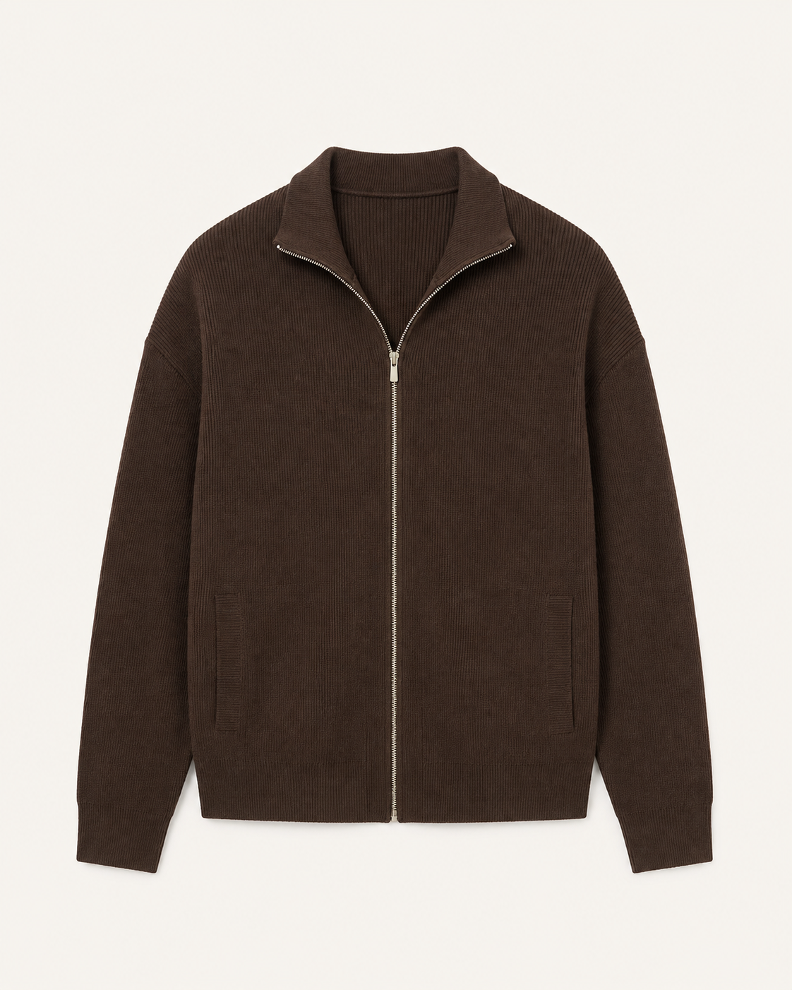 Alessio knit vest in coffee, view 1