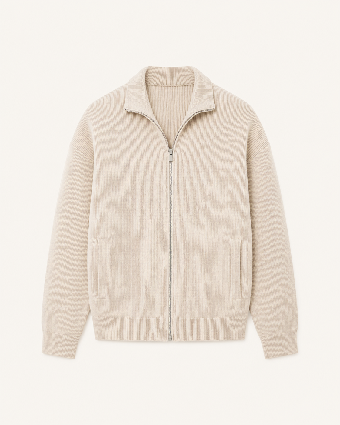 Alessio knit vest in sand, view 1