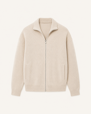 Alessio knit vest in sand, view 1