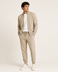 Soren knit set in beige, view 3