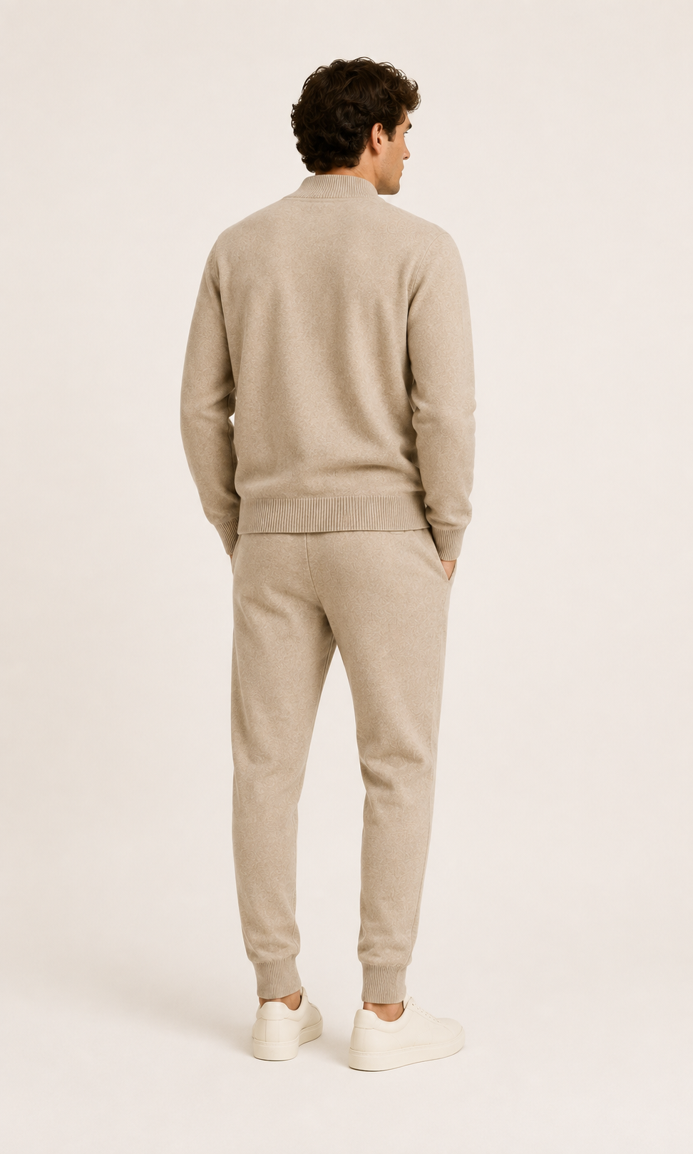 Soren knit set in beige, view 4