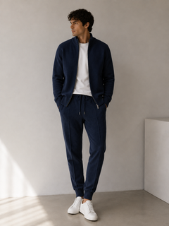 Soren knit set in navy, view 7