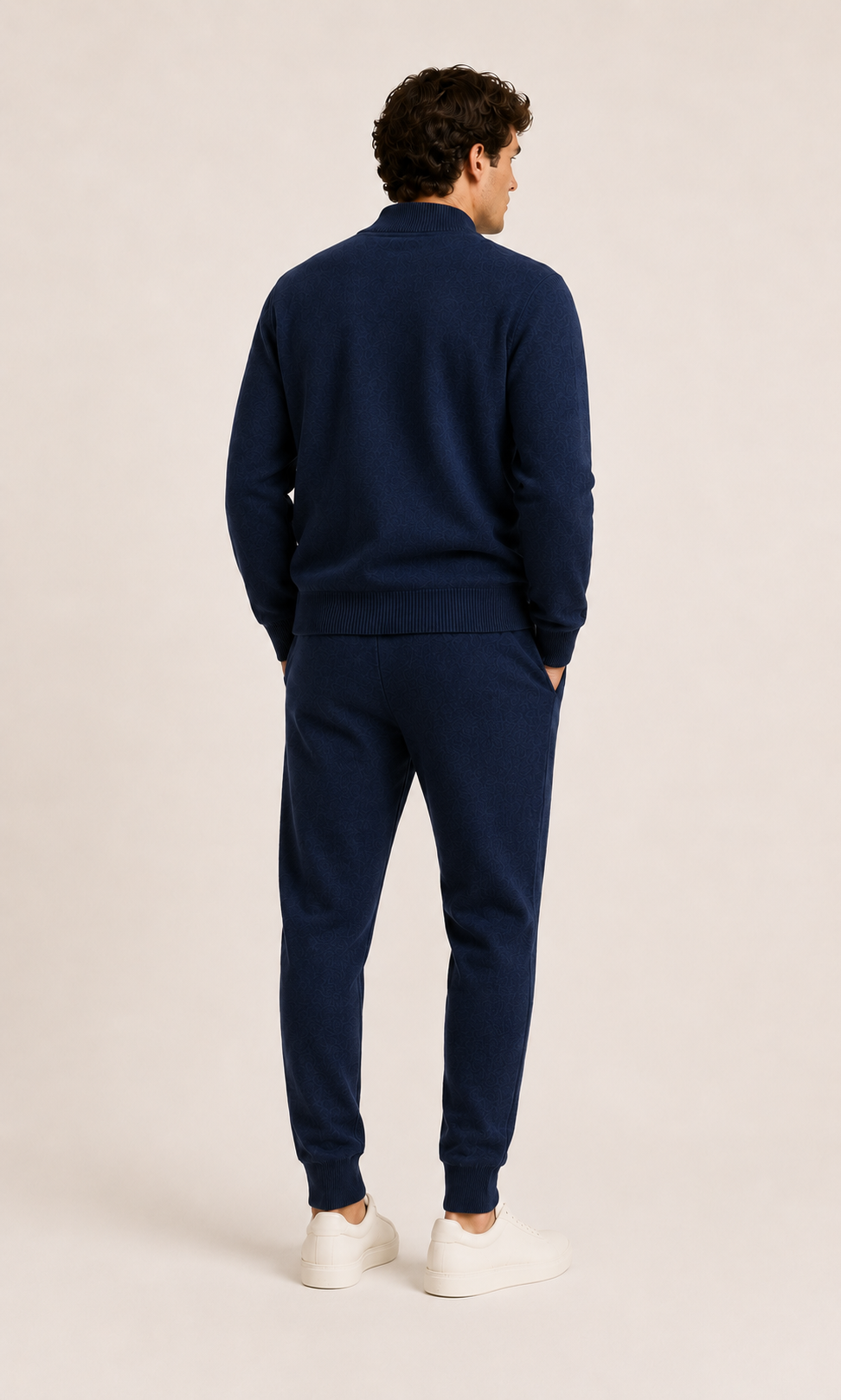 Soren knit set in navy, view 5