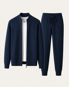 Soren knit set in navy, view 1