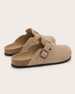Sorrento suede sandal in beige, view 3