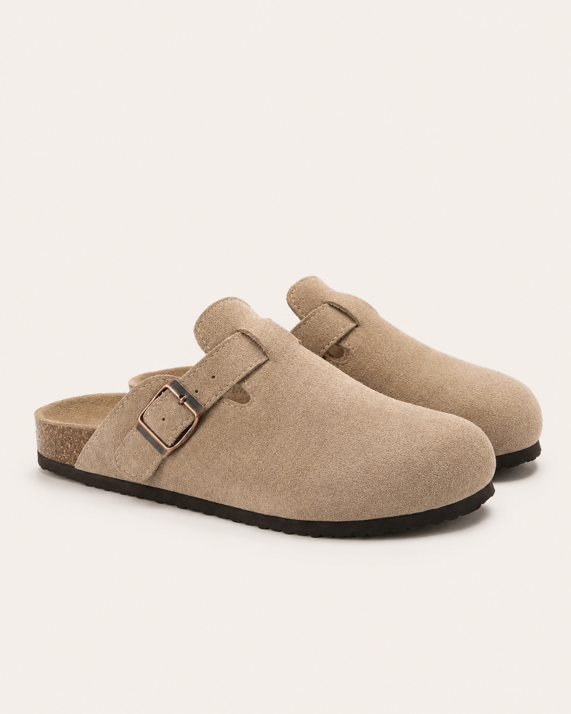 Sorrento suede sandal in beige, view 1