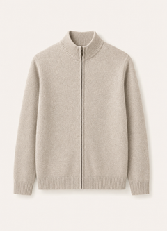 Soren knit vest in beige, view 1