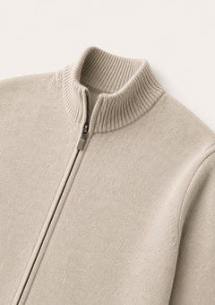 Soren knit vest in beige, view 3