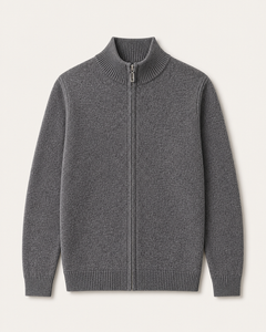 Soren knit vest in grey, view 1