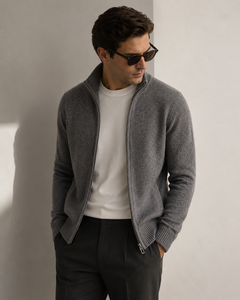 Soren knit vest in grey, view 4