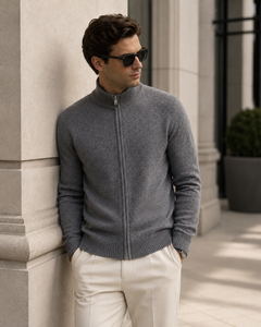Soren knit vest in grey, view 5