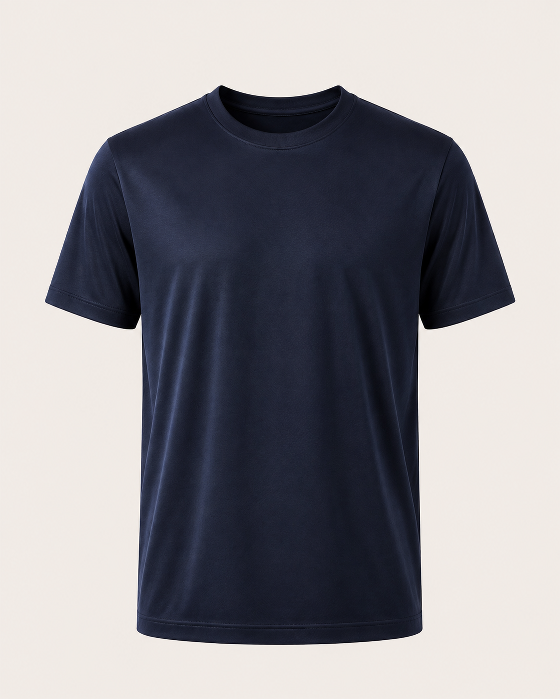 Aeon mercerised t-shirt in navy, view 1