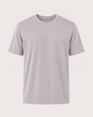 Aeon mercerised t-shirt in apricot gray, view 1