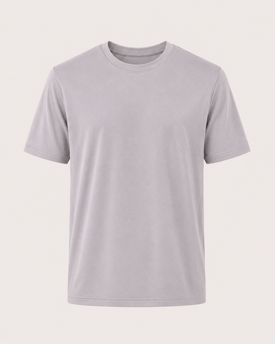 Aeon mercerised t-shirt in apricot gray, view 1