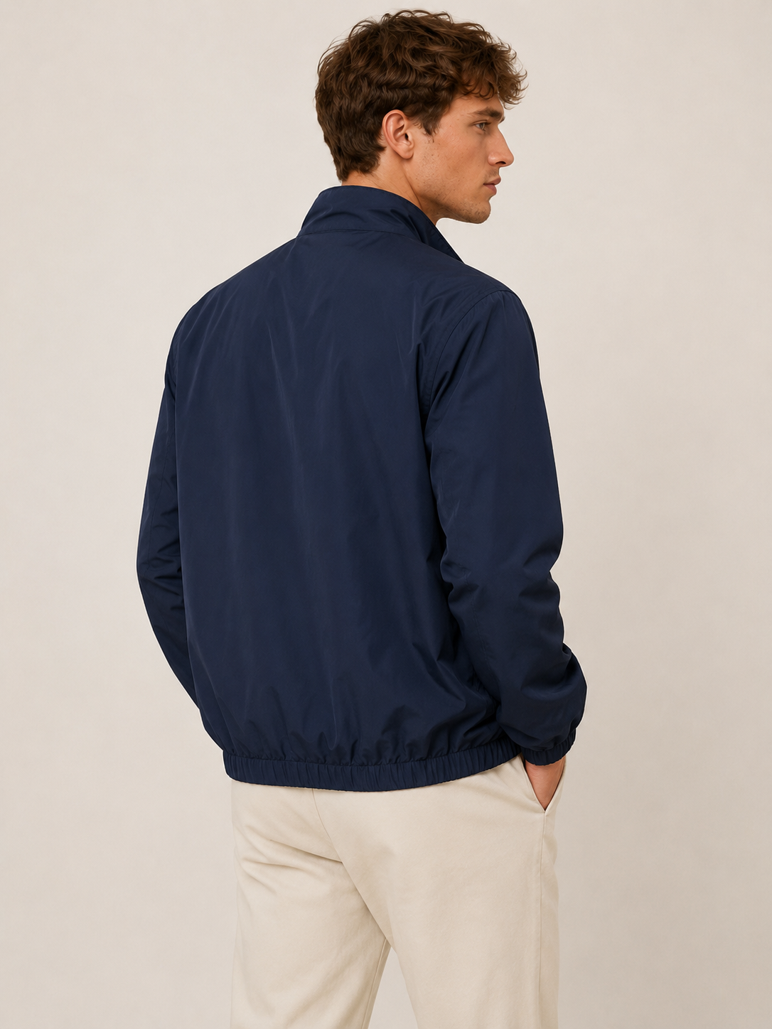 Varen lightweight jacket in navy, view 5