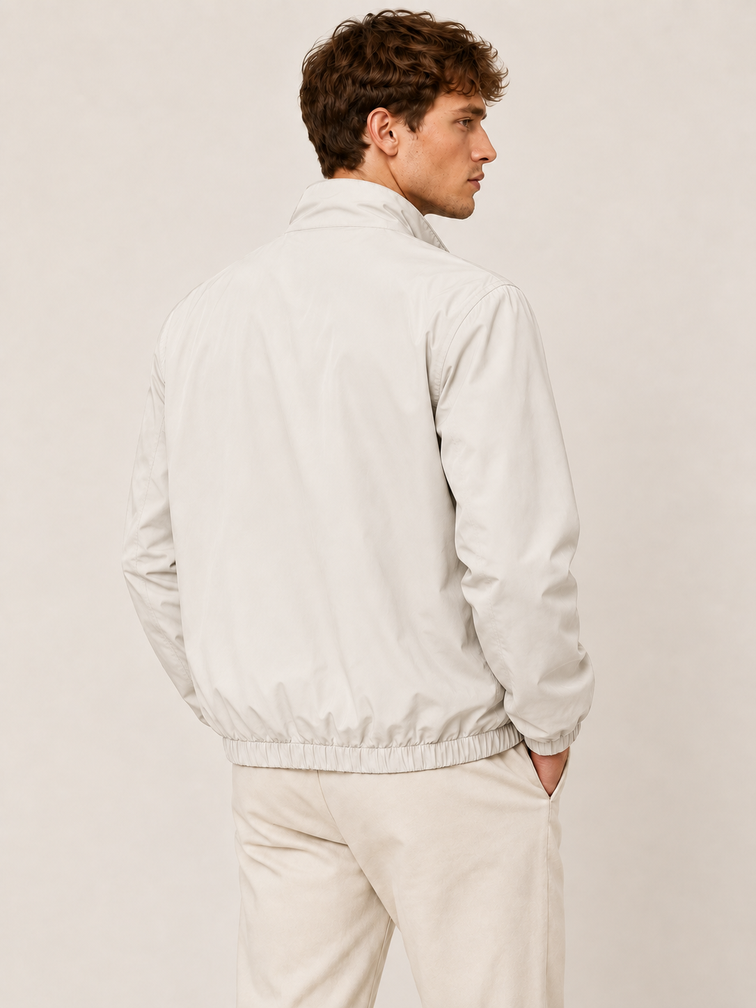 Varen lightweight jacket in white, view 4