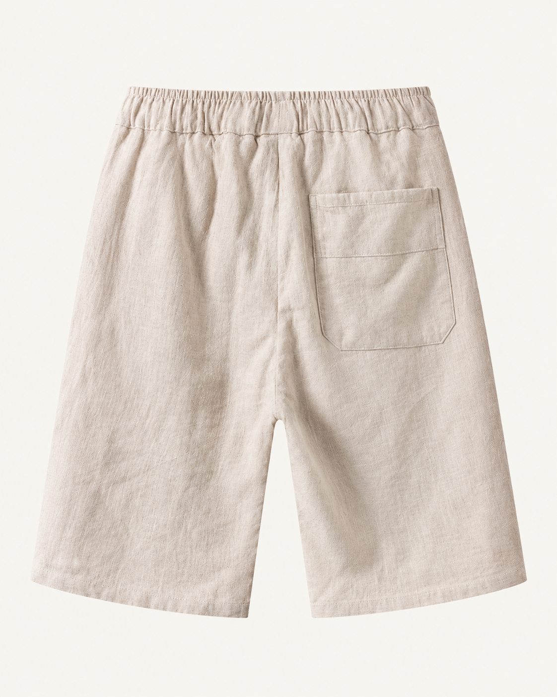 Elian linen shorts in beige, view 4
