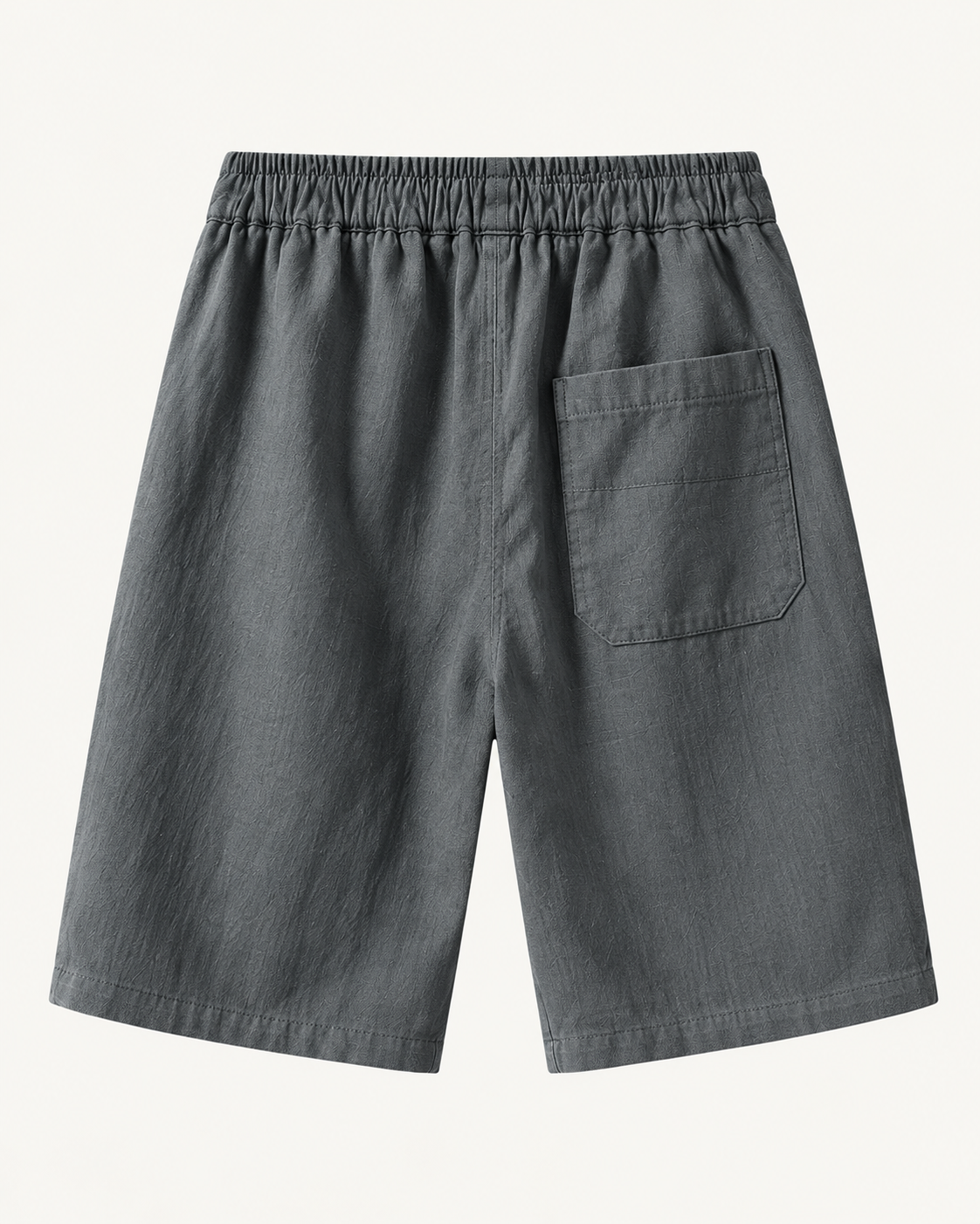 Elian linen shorts in dark grey, view 3