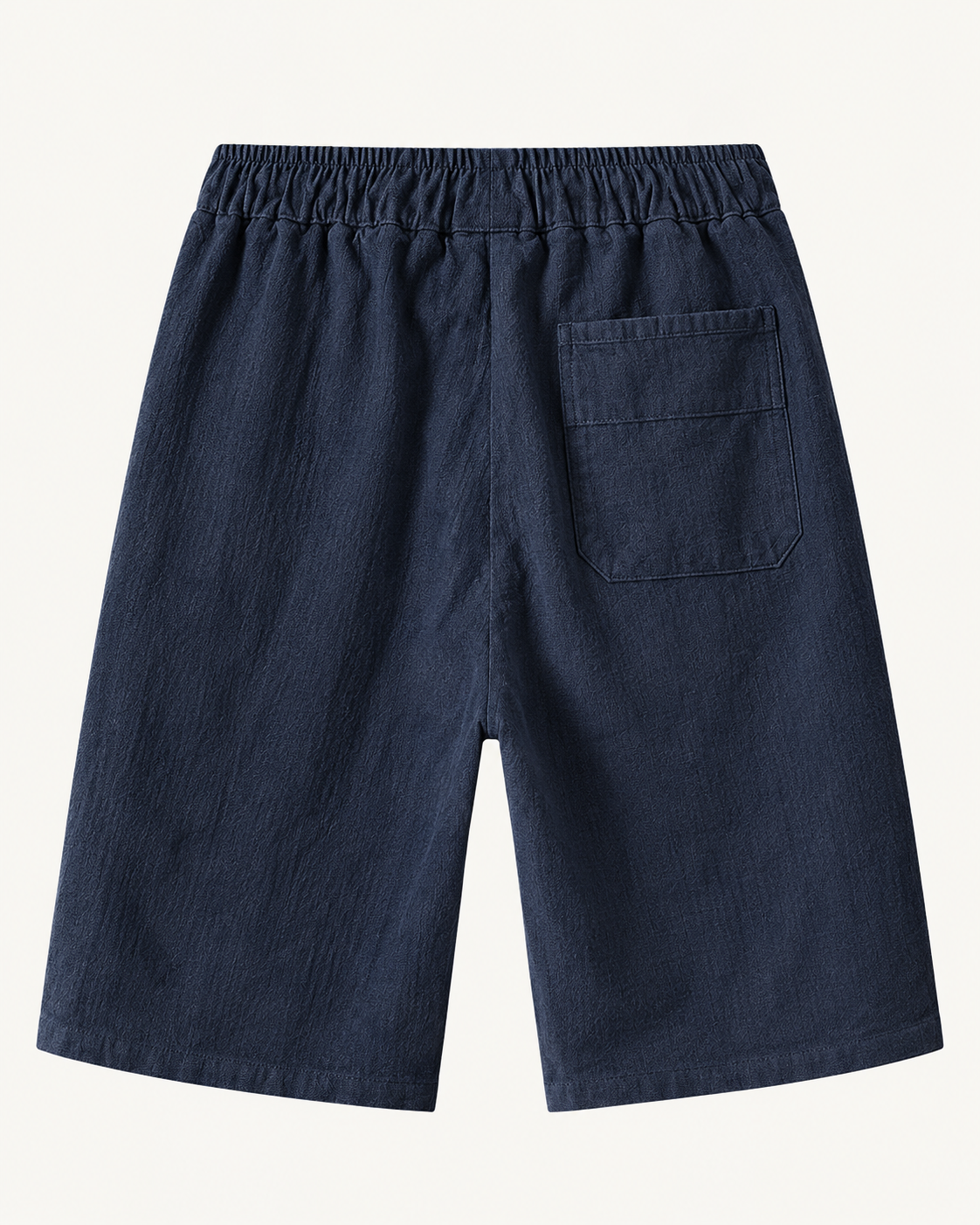 Elian linen shorts in navy, view 3