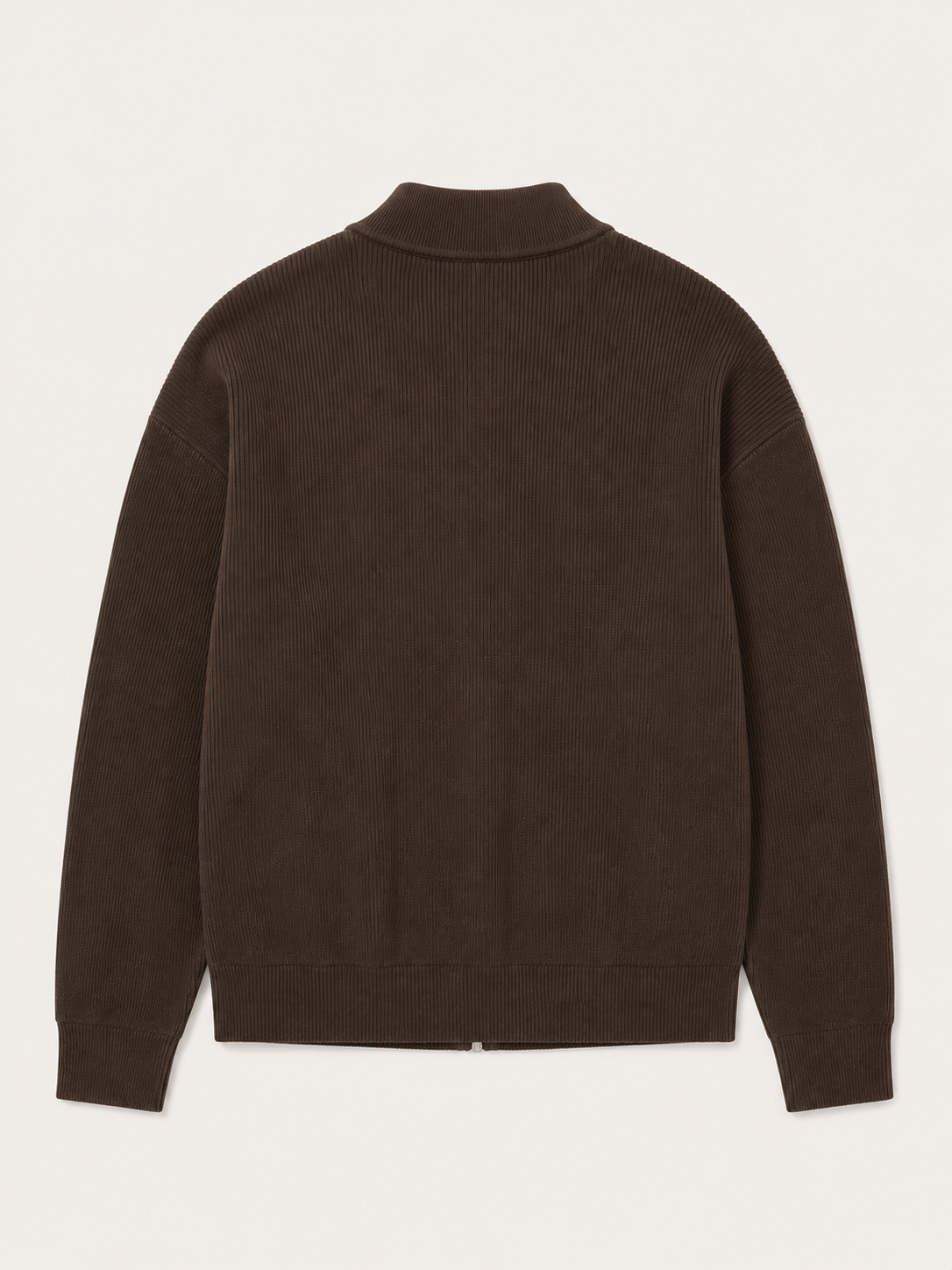 Alessio knit vest in coffee, view 3