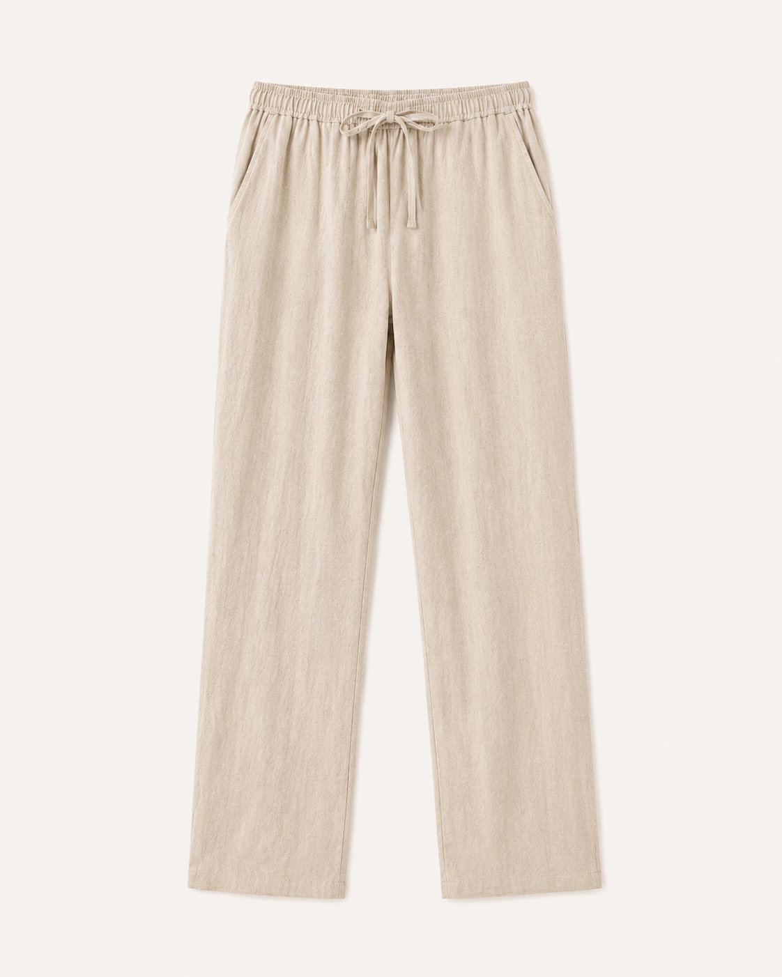 Elian linen trousers in beige, view 3