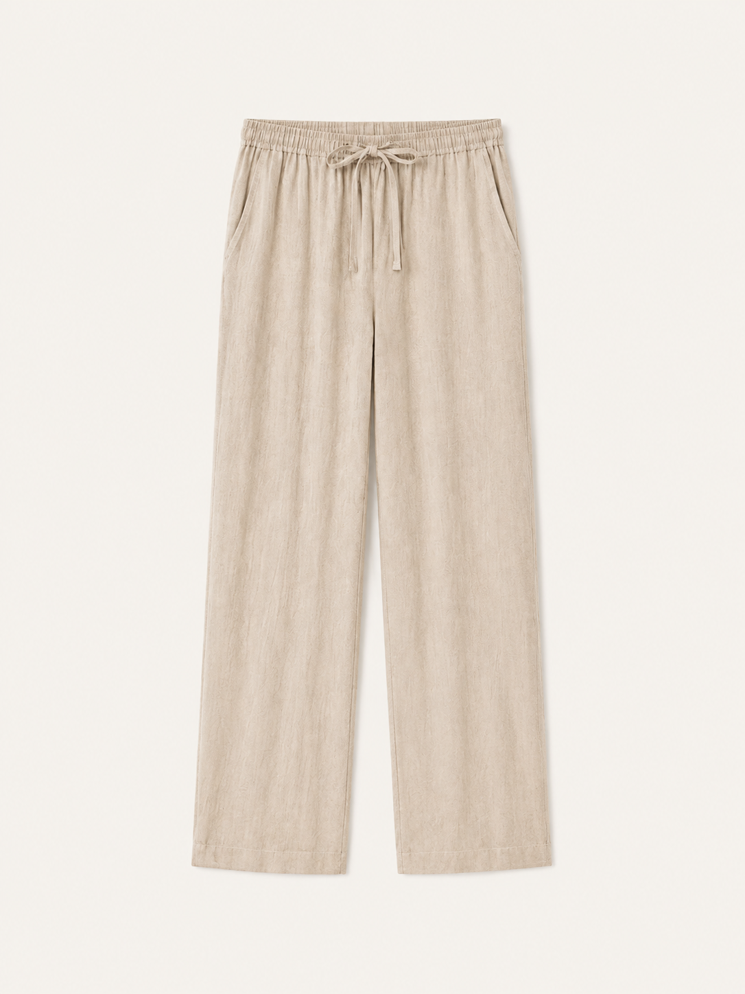 Elian linen trousers in beige, view 1