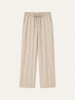 Elian linen trousers in beige, view 1