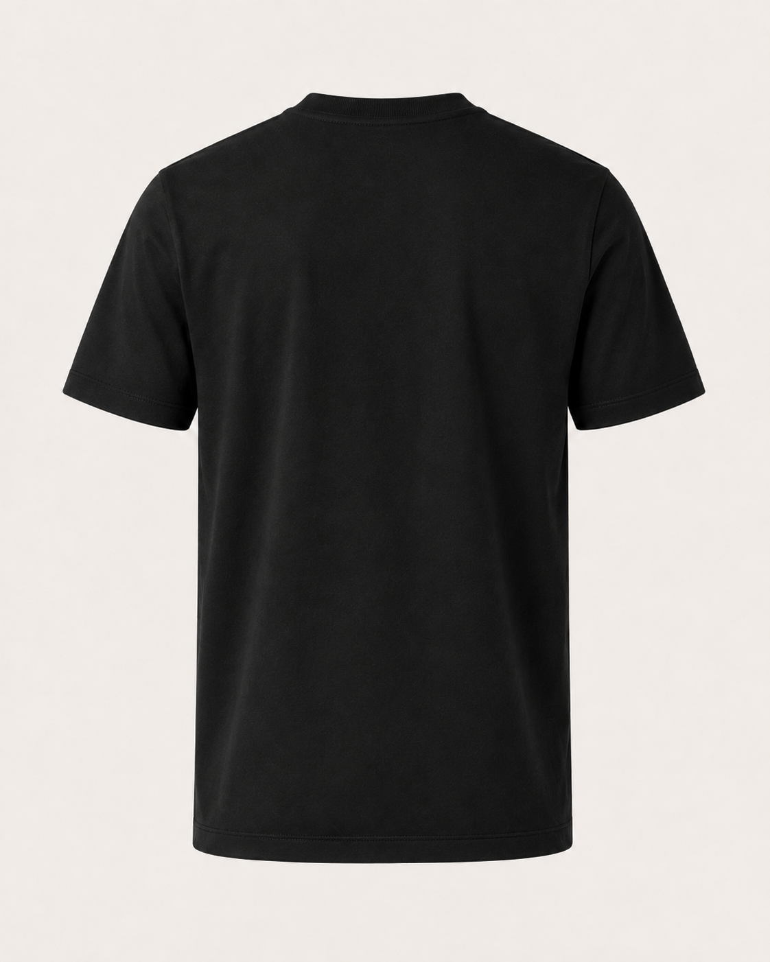 Aeon mercerised t-shirt in black, view 6
