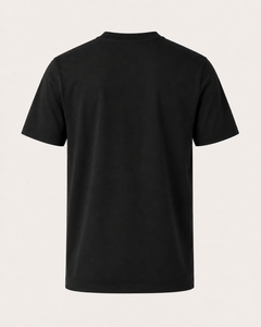 Aeon mercerised t-shirt in black, view 6