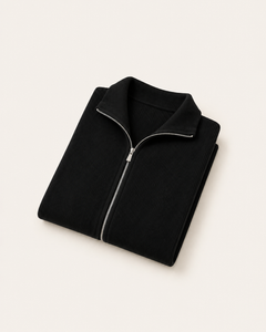 Alessio knit vest in black, view 3
