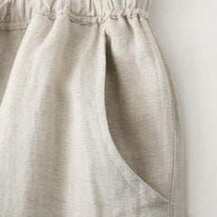 Elian linen trousers in beige, view 7