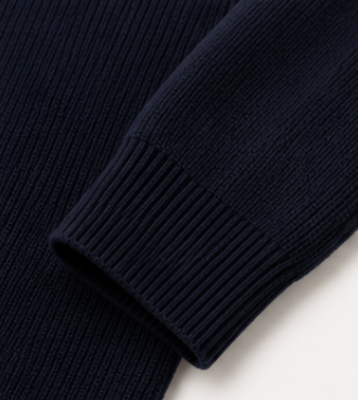 Zip Knit Vest Navy