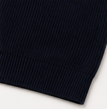 Zip Knit Vest Navy