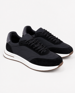 Milano Runner sneaker in black, view 1