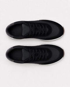 Milano Runner sneaker in black, view 4