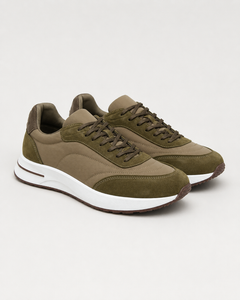 Milano Runner sneaker in khaki, view 3