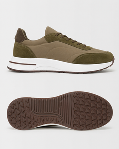 Milano Runner sneaker in khaki, view 4