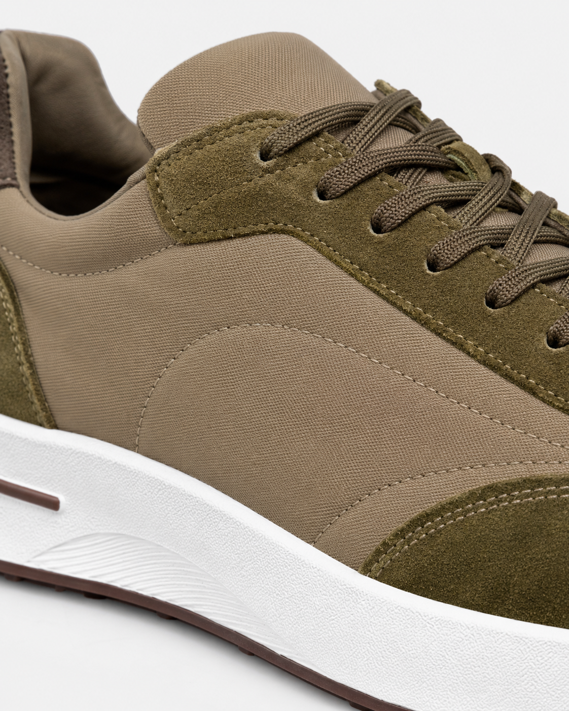 Milano Runner sneaker in khaki, view 1