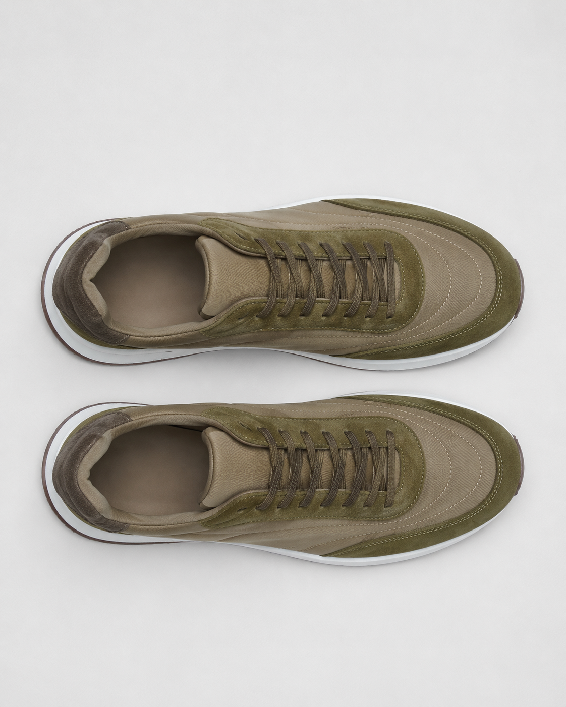 Milano Runner sneaker in khaki, view 2