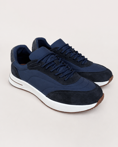 Milano Runner sneaker in navy, view 5