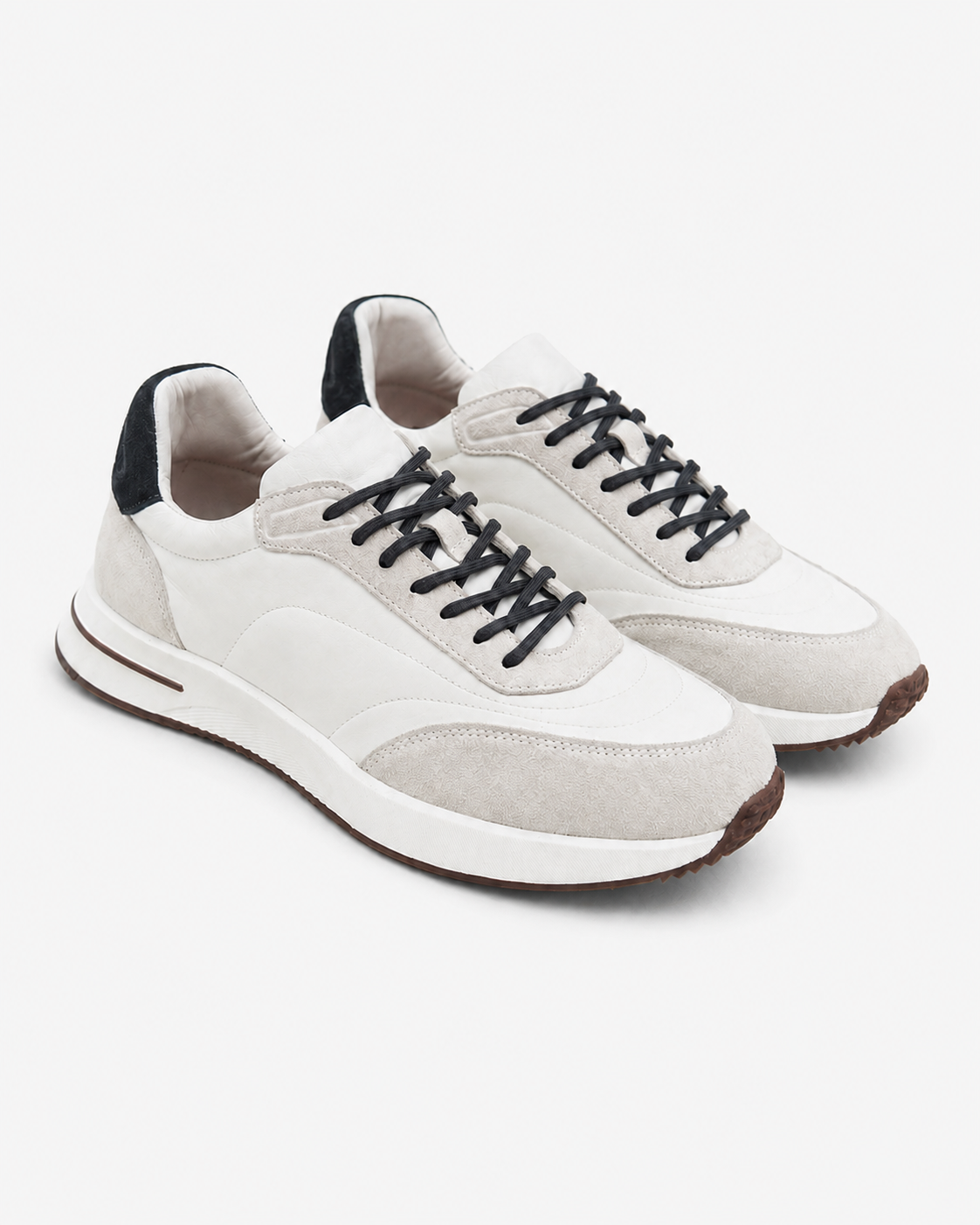 Milano Runner sneaker in white, view 1