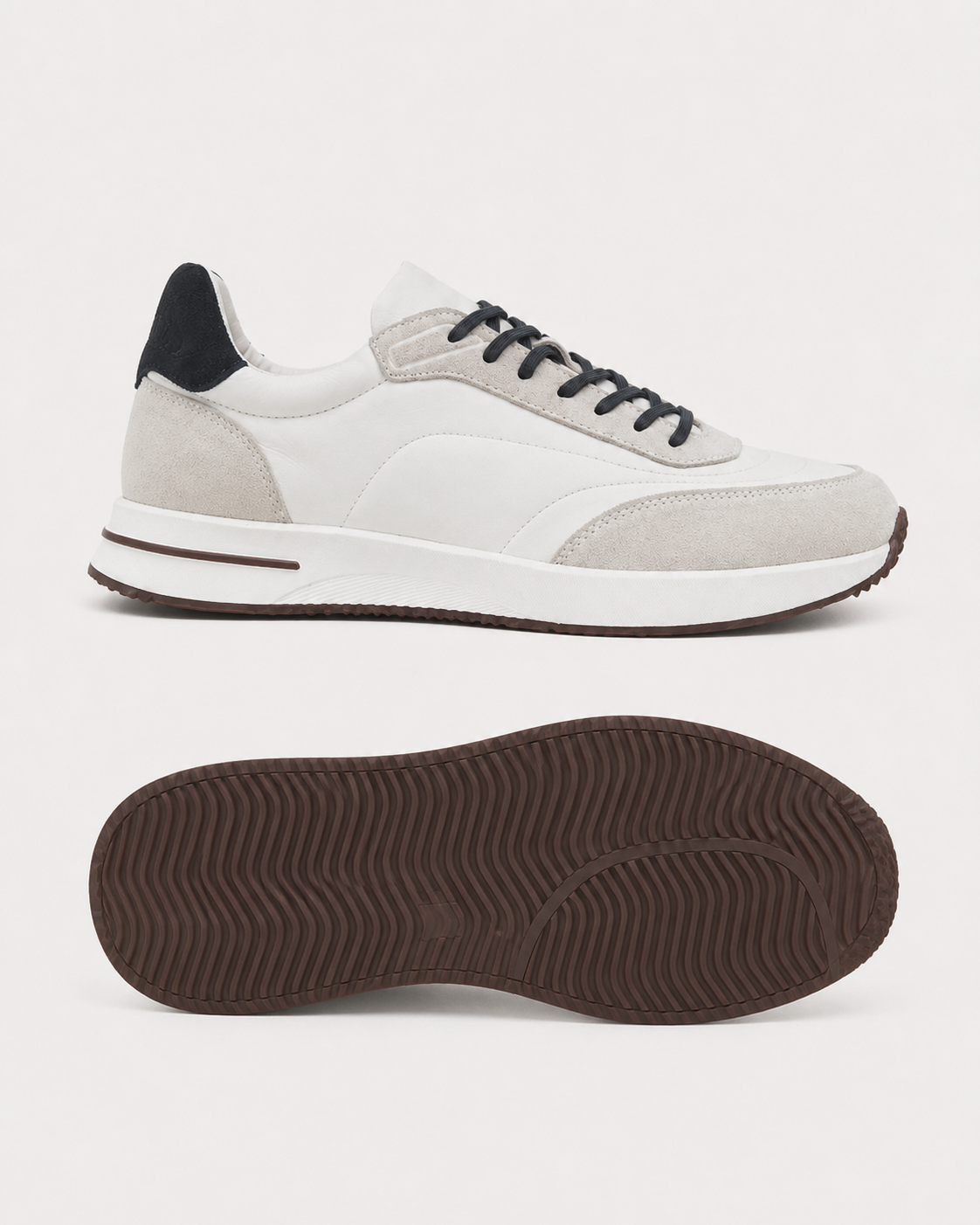 Milano Runner sneaker in white, view 5