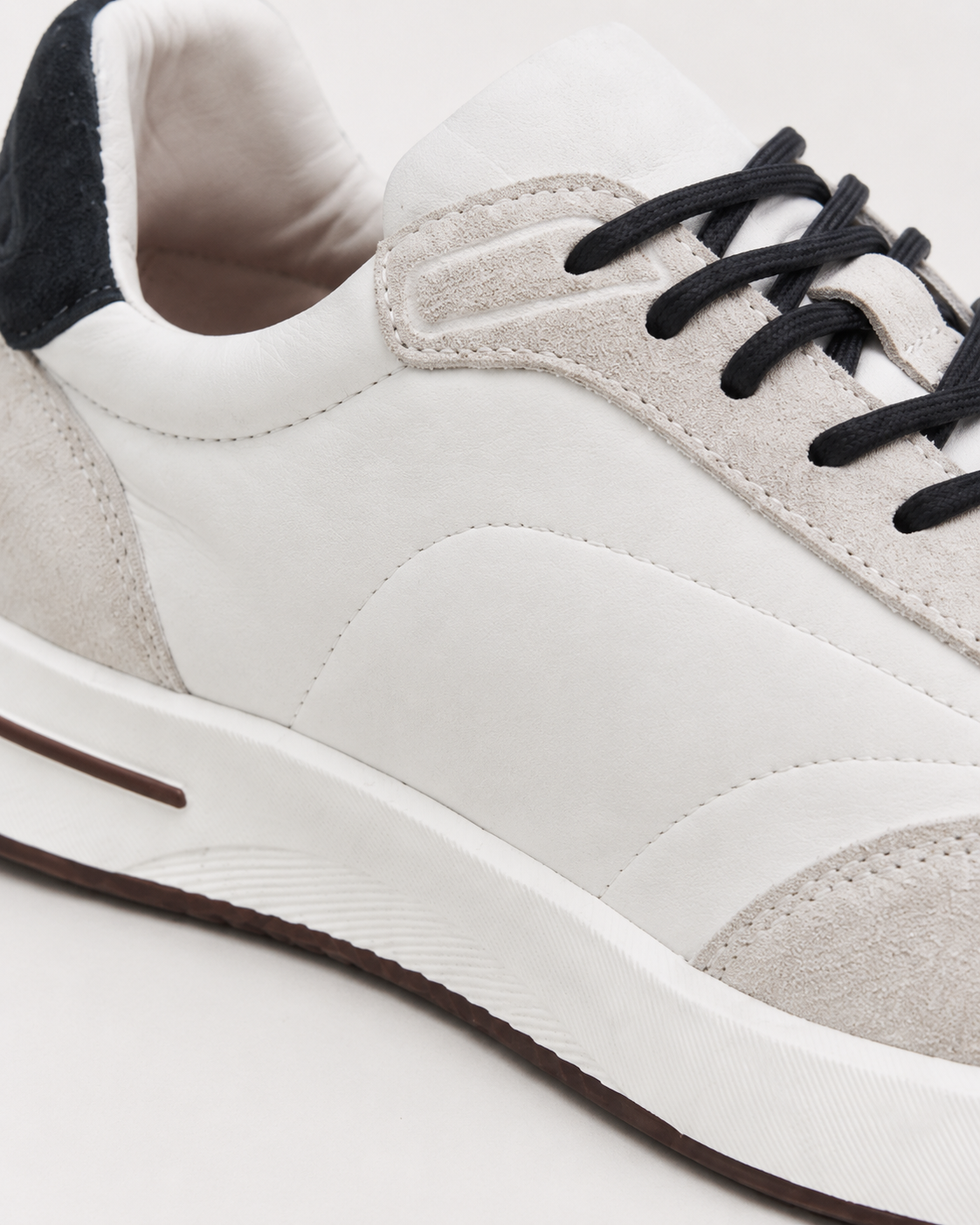 Milano Runner sneaker in white, view 2