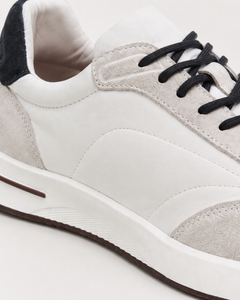 Milano Runner sneaker in white, view 2
